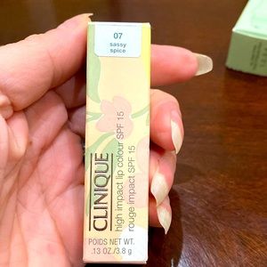 Clinique high impact lip colour SPF 15 #7 Sassy Spice NEW